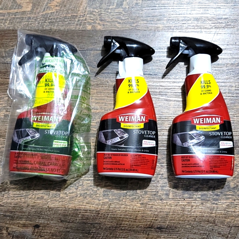 Weiman disinfectant stove top cleaner kills covid-19 brand Brand NWT ship ready